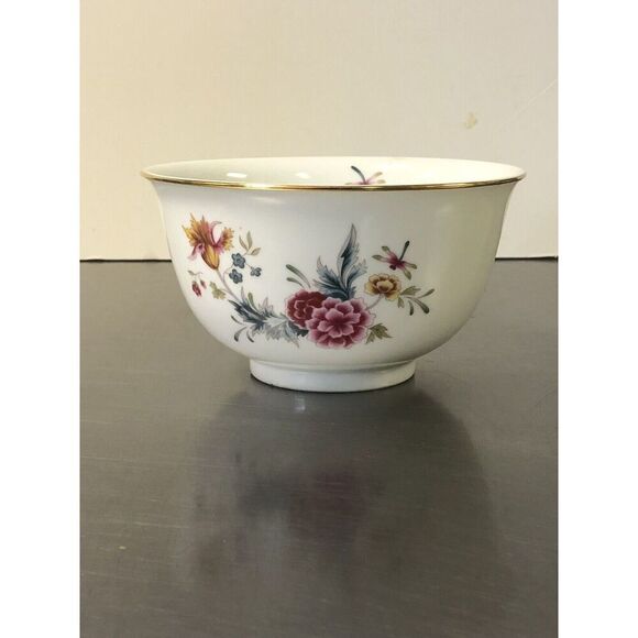 Vintage INDEPENDENCE DAY 1981 AVON Japan American Heirloom Bowl Dragonfly - Picture 1 of 6